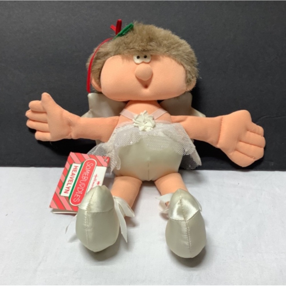 Vtg Hallmark Somebuddies Heavelyn Plush Ballerina Angel Christmas 1984 NOS w/tag